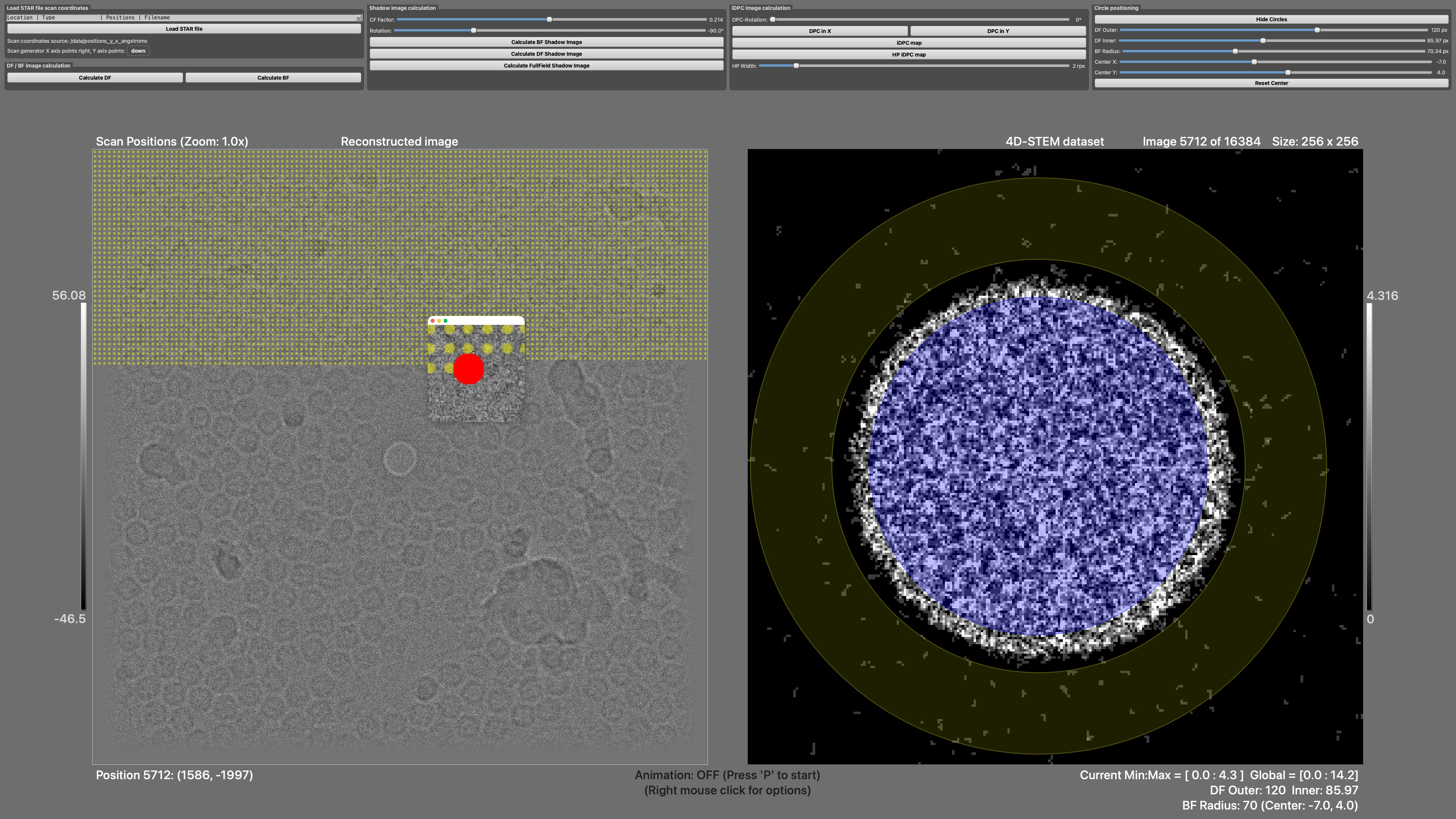 The 4D full-screen browser with numbered regions